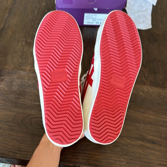 Onitsuka Tiger Fabre Hi NM white classic red new in box size euro 40.5 - Picture 11 of 12